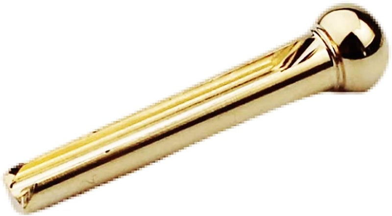 guyker Guitar Bridge Pins, Pure Brass Pins Endpin for 6 Strings Folk Acoustic Guitar Nail Pegs Fixed Cone Replacement Parts High Craftsmanship 1 Set (6 Pcs) - Image 3